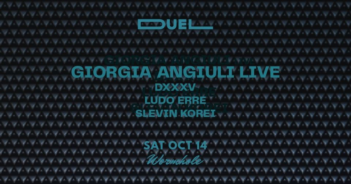 GIORGIA ANGIULI live / DXXXV / LUDO ERRE / SLEVIN KOR