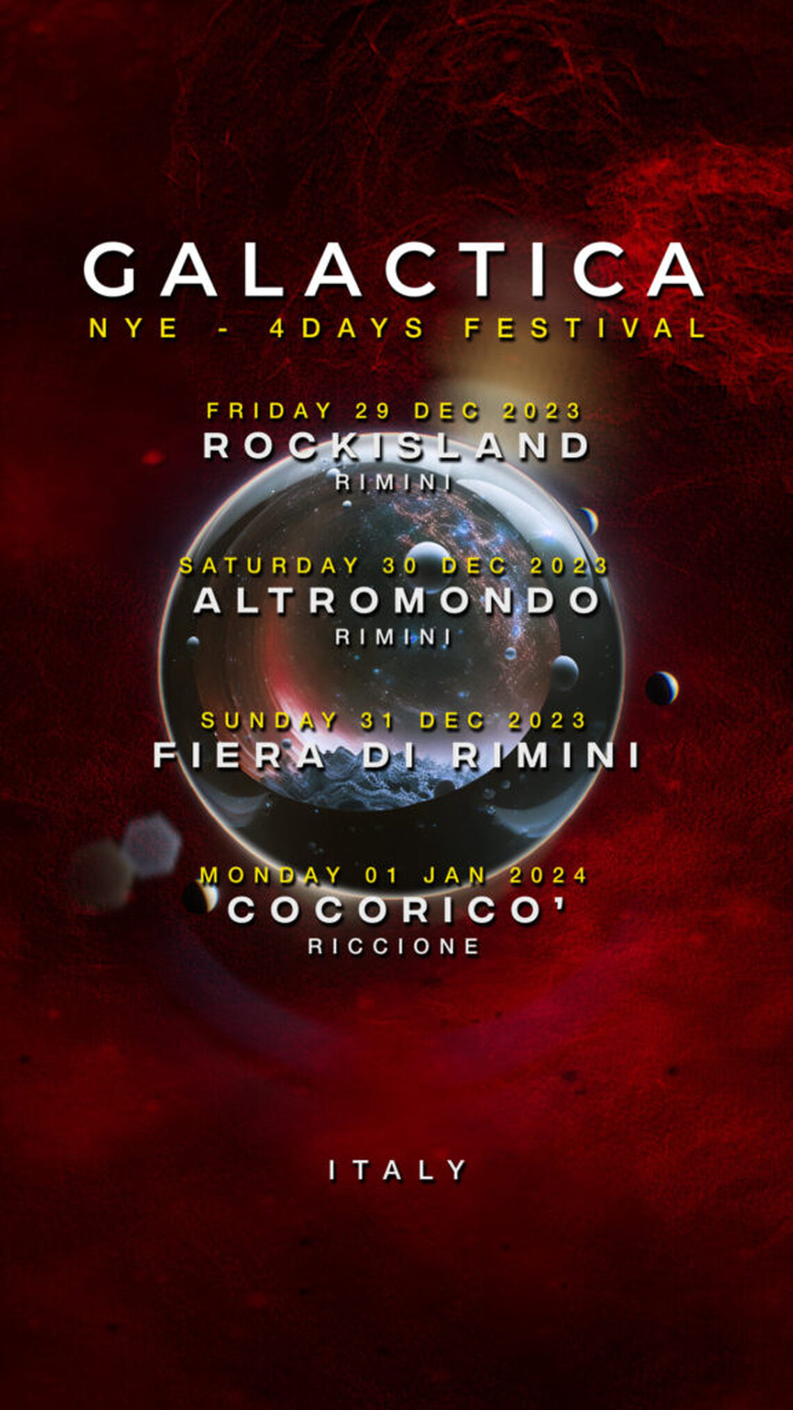 Galactica Capodanno 2024